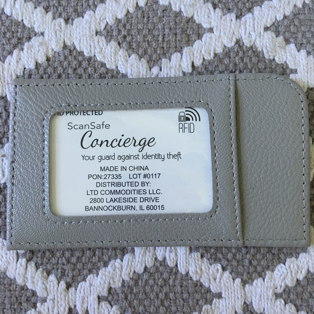Grey Card Holder